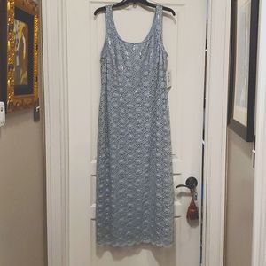 Formal dress, size 16, sage green, lined sheath dress with lace jacket